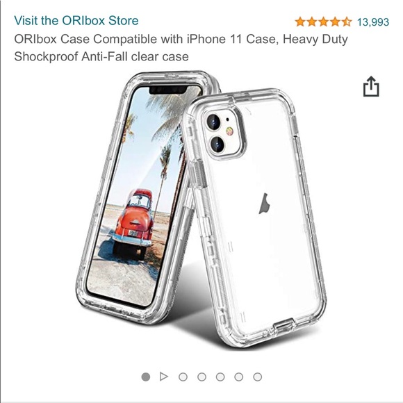 ⚡️HOST PICK ⚡️NWOT ORIbox Clear Phone Case for iPhone 11 - Picture 14 of 15